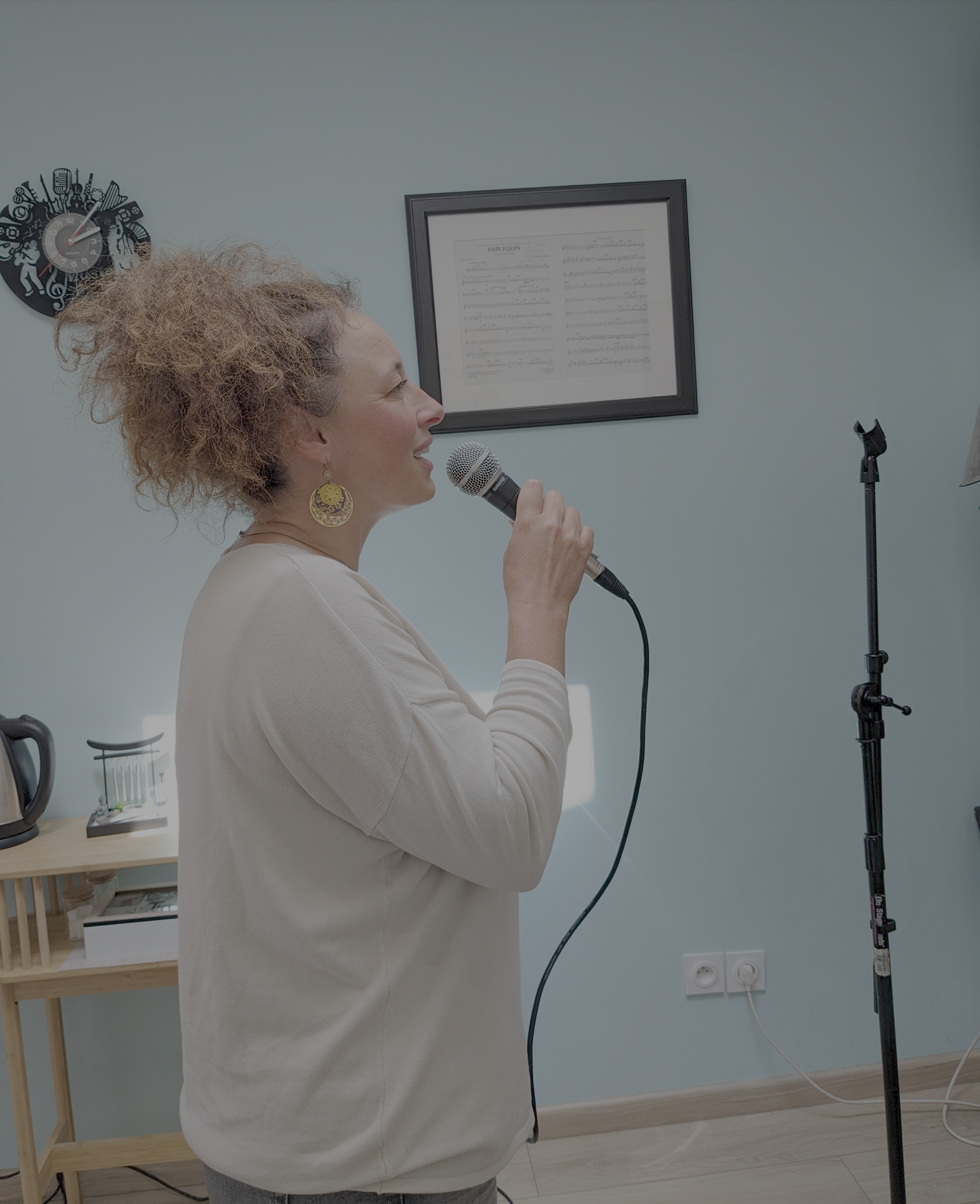 Chanteuse en cours particulier